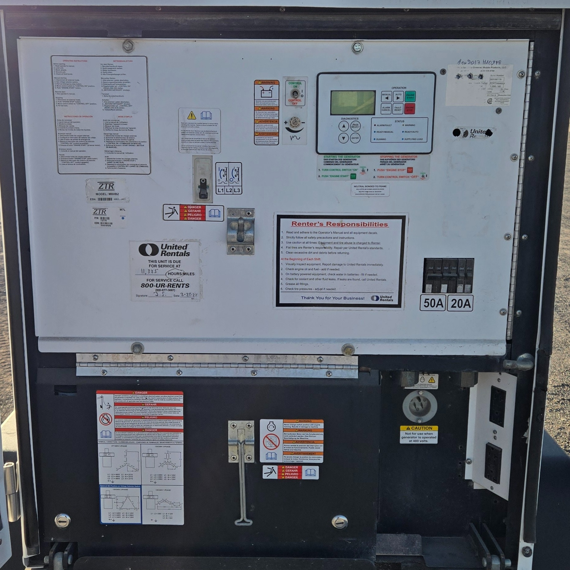 2017 Generac Magnum 25-KVA